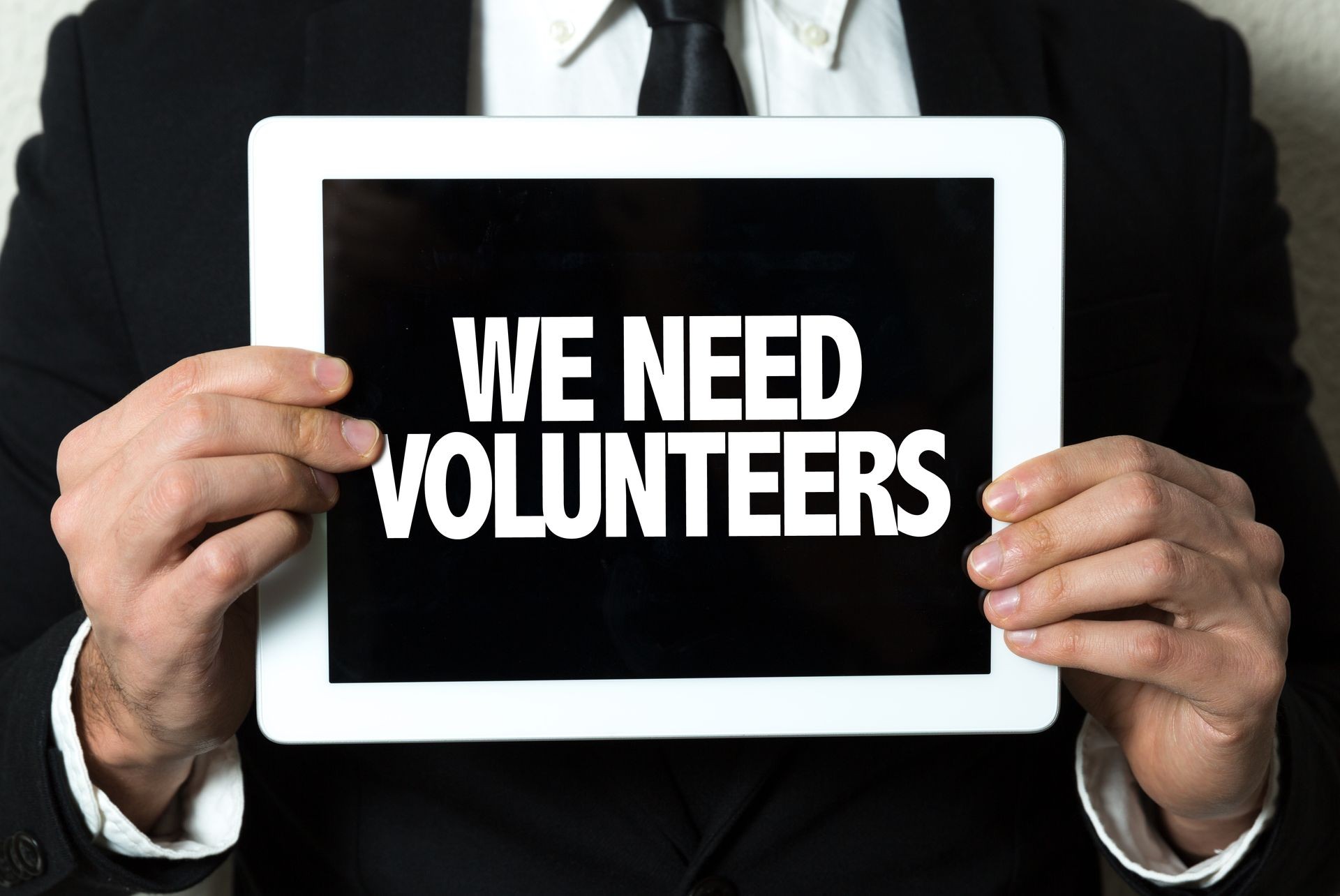 We are Need Volunteers